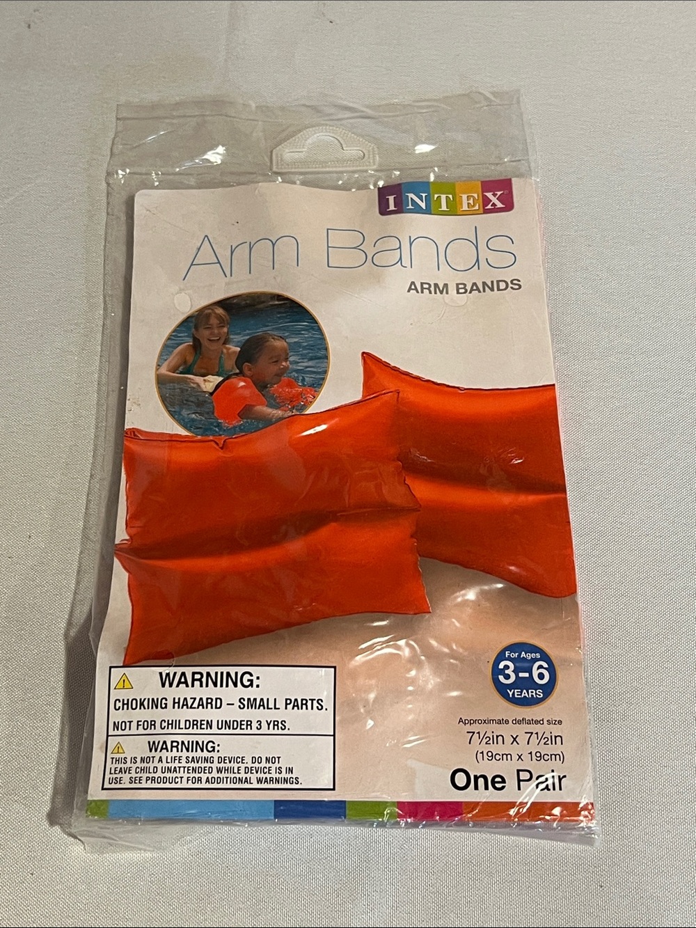 NEW Intex Orange Arm Bands - Kids Swim Float Pair